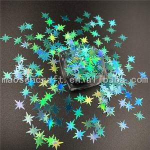 Polyester original en vrac, paillettes en forme d'étoile de bombe personnalisée, pour noël, offre spéciale, <span class=keywords><strong>2020</strong></span> - Product Image 3