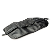 Pochette de pipe à fumer Portable de haute qualité étui à pipe à tabac en cuir véritable souple noir