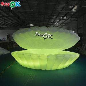 Conchas Decorativas para Bodas, Luz LED, Concha Gigante Inflable, Decoración Creativa para Escenarios, Concha Inflable - Product Image 1