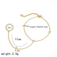 Bracelet de cheville coréen simple orné de perles et de pierres colorées, idéal pour les vacances à la plage, bijoux et accessoires.