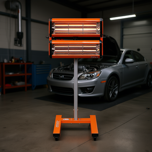 Séchoir à peinture infrarouge pour voiture D0100HRS2Z2 2200W, lampes chauffantes doubles, équipement de réparation de carrosserie métallique pour cabine de peinture automobile - Product Image 2