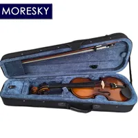 Violon d'étude MORESKY en bois d'épicéa naturel avec flancs en érable et étui 1/4 1/2 3/4 4/4 1/8