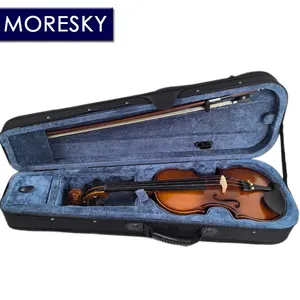 ไวโอลินสำหรับนักเรียน MORESKY ไม้สนธรรมชาติ ด้านข้างทำจากไม้เมเปิล พร้อมกล่อง ขนาด 1/4 1/2 3/4 4/4 1/8 - Product Image 6