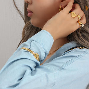 2025 New Collection Customized Wholesale Simple Twisted <b>Knot</b> <b>Bracelet</b> Cuff Bangle for Women Fashion <b>Bracelets</b> - Product Image 2