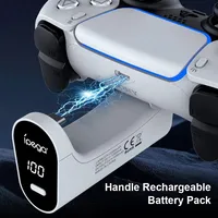 Batterie externe pour manette PS5 2000mAh Affichage LED Charge rapide Batterie externe pour manette PS5 Accessoires de jeu