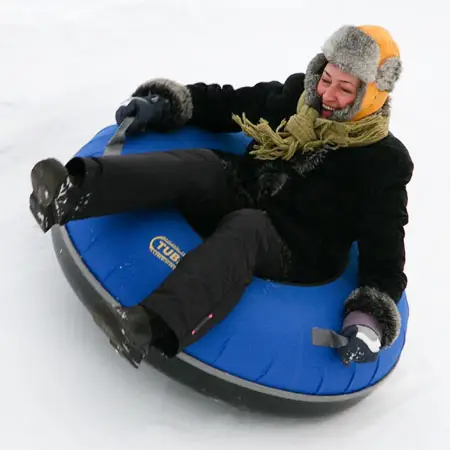 Tubo de Pvc para inflar nieve de 110Cm, tabla de esquí azul para invierno