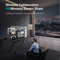 Телевизор Leaderhub L65HM 65 дюймов Smart TV с поддержкой нескольких языков, подходит для обучения и конференций, с камерой