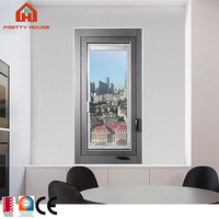Ventanas Francesas Modernas de Aluminio de Gran Tamaño, Certificación Energy Star, Aislamiento Térmico, Protección Contra Huracanes