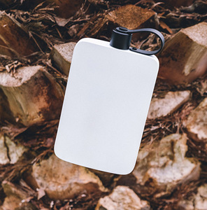 Bình đựng nước bằng thép không gỉ A5 17oz, hình vuông, màu sắc đa dạng, quà tặng Giáng sinh, in logo tùy chỉnh, bình nước dẹt 500ml - Product Image 4