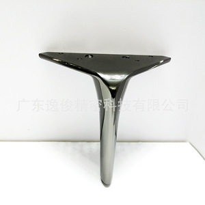 Customizable Triangular <b>Table</b> <b>Legs</b> 160mm Aluminum Alloy Graphite Modern Heavy Duty Furniture Support - Product Image 1