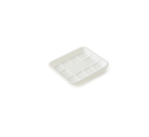 Barquette rectangulaire biodégradable personnalisée en amidon de maïs pour huîtres, sans couvercle, pour présentation - Product Image 1