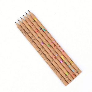 High Quality Eco-Friendly Recyclable Kraft Paper Standard Pencils Customizable 2B HB Lead Promotional <b>Set</b> - Product Image 1