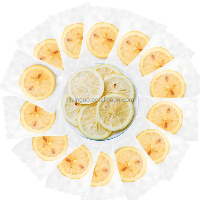 2021 Baru Detox Vc Suplemen Kering Beku Lemon Slice Individu Tas Grosir OEM Harga Pencernaan Membantu