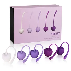 Superior grade silicone 5pcs vibrating weights kegel balls exercises device for women