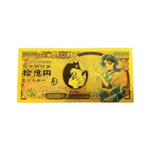 10 billetes de oro de anime japonés Sailor Moon, monedas conmemorativas chapadas en oro de doble cara, regalos para niños - Product Image 5