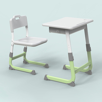 Nouvelle arrivée : Bureau et chaise réglables pour salle de classe, table et chaise pour étudiants et enfants, structure en métal