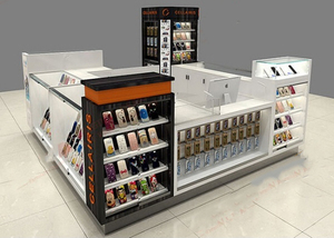 Kiosque et mobilier d'exposition personnalisés pour magasins de téléphonie mobile <span class=keywords><strong>Myidea</strong></span> JT-062902 avec MDF et verre trempé - Product Image 2