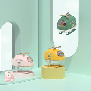 USB Mini Máy bay trực thăng Máy tạo độ ẩm không khí khuếch tán hương thơm với ánh sáng ấm áp cho văn phòng nhà phòng hương thơm siêu âm Mist Maker Fogger - Product Image 1