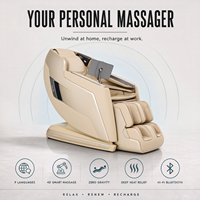 Fauteuil de massage intégral compact avec rail SL, compression par airbag et commande vocale IA pour appartement, bureau et maison – Idéal pour la relaxation