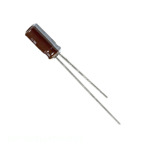 Condensador de canal del fabricante CAP ALUM 470UF 20% 16V RADIAL TH EKY-160ELL471MJC5S 470 uF de montaje a través de orificio - Product Image 1