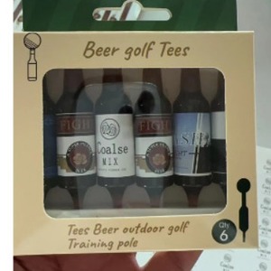 Mini <b>Beer</b> <b>Bottle</b> Golf Tees 83mm <b>Plastic</b> Durable Golf Accessory 6 Pack - Product Image 4