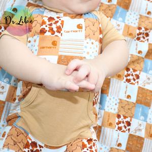 Custom Grippy Bambú Cremallera Pijamas Western Bamboo Zippy Patchwork Vaquero Bebé Sleeper Mantas - Product Image 4