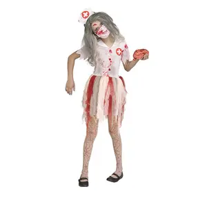 बच्चे हेलोवीन मूवी पोशाक खूनी ज़ोंबी डरावना नर्स लड़कियों डॉक्टर वेशभूषा सेट पार्टी के कपड़े बच्चों के लिए