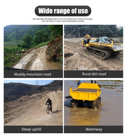 Neuer 3-Tonnen Selbstladender Gummiketten-Dumper 4x4 Minidumper Manuelle Schaltung Rechtslenker 3000kg Tragfähigkeit