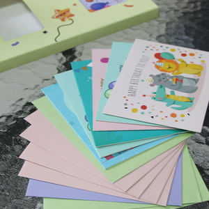 Impresión personalizada de su propio logotipo Popular Venta caliente Hecho a mano Feliz Año Nuevo Regalo Tarjetas de felicitación con sobres - Product Image 2