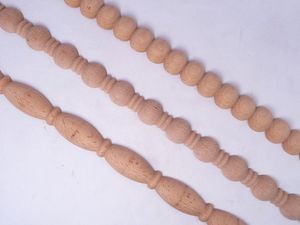 Adorno de madera de <span class=keywords><strong>haya</strong></span> maciza minimalista contemporáneo, tallado de flores de cáñamo para sala de estar interior, construcción decorativa, bienes raíces - Product Image 2