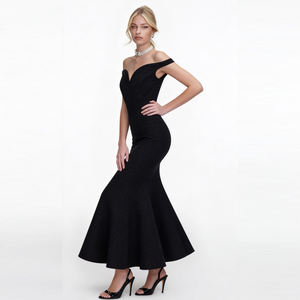 Avondjurk met off-shoulder halslijn voor dames |   Elegante jurk voor bruiloften, gala's, black tie-evenementen en formele gelegenheden - Product Image 6