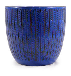 Maceta de Cerámica Esmaltada a Mano con Textura Irregular y Transpirable para Jardín Interior y Exterior - Product Image 1