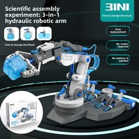 Bras robotique hydraulique 3 en 1, projets de construction STEM, jouets en plastique unisexes, kits scientifiques pour enfants