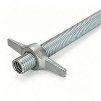 Base de support réglable en acier galvanisé haute résistance, résistante à la corrosion, pour échafaudage, type U, à vis creuse, à prix réduit