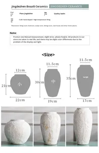 Vase Rétro en Céramique Chinoise Contemporaine de Style Antique Décor de Table de Luxe avec Affichage Unique Design Moderne pour la Maison - Product Image 6