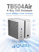 Boîtier SSD NVMe M.2 4 baies Thunderbolt 3 40 Gbit/s USB4 Type C pour disque dur SSD NVMe 2280