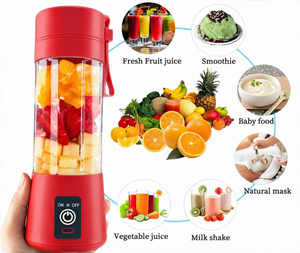 Cheap Factory Direct Custom Logo 380ml Portable Blender Fresh Juicer Mixeur Machine with 6 Sharp Blades for Home Outdoor Use - Product Image 3