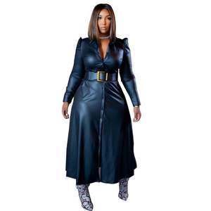 את מקור מפעל custom ילדה אופנתי סקסי ארוך עור מעיל - Product Image 4