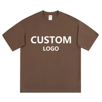 Nouveau T-shirt unisexe ample en maille épaisse, couleur unie, personnalisé, décontracté, imprimé numériquement, écologique
