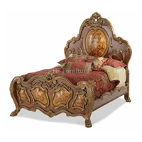 Antike amerikanische Schlafzimmer-Sets neues Design klassisches Bett-Set handgeschnitztes Holzmöbel handgefertigt für Schlafzimmer