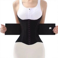 KSY Faja Reductora para Adultos con Soporte Lumbar en U, Postparto, Ajustable, Antideslizante, de Poliéster, Cinturón Abdominal Básico