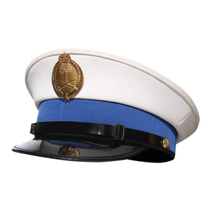 Trung Quốc xinxing Polyester da phi công sĩ quan cap Trắng sĩ quan cao điểm cap thêu Đức sĩ quan hat - Product Image 2