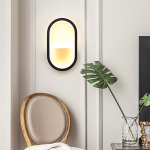 Zhongshan Postmodern Creative Bedroom Living Room Corridor Aisle Wall <b>Lamp</b> LED <b>Crystal</b> Body Plastic <b>Shade</b> Touch Control Dimmable - Product Image 3