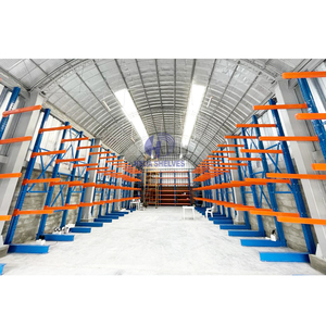 Büyük ve hantal ürünler için konsol rafı sistem depo endüstriyel depolama rafı kereste çelik kirişler Metal boru rafı - Product Image 4