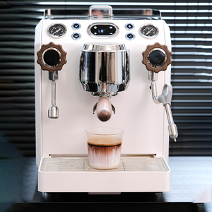 Stainless Steel Espresso <b>Machine</b> Semi <b>Automatic</b> <b>Coffee</b> Maker for Small Kitchen Appliances Household Professional Semi-<b>automatic</b> - Product Image 1