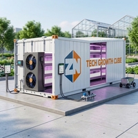 Grand conteneur hydroponique à grande vitesse pour la culture de fourrage d'orge, système automatique de germination de micro-pousses en acier inoxydable pour