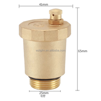 Soupape de sécurité haute température TOT Factory GL-AV1001 DN15 1/2\" en laiton avec joint PTFE, purgeur d'air automatique pour eau