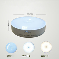 Led Cabinet Détecteur de Mouvement Sans Fil Wal Veilleuse Rechargeable Éclairage de Placard pour Armoire Chambre Escalier