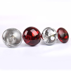 Lampada a Infrarossi per Allevamento Bestiame e Pollame, Argento/Rosso, 100W-275W, 220V, Impermeabile, in Vetro, Attrezzatura per Zootecnia e Allevamento Avicolo - Product Image 2