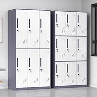 Armoire métallique moderne convertible 6 portes 2026 pour rangement de vêtements, mobilier de chambre, bureau à domicile, atelier, salle de sport, hôpital, centre commercial, dortoir
